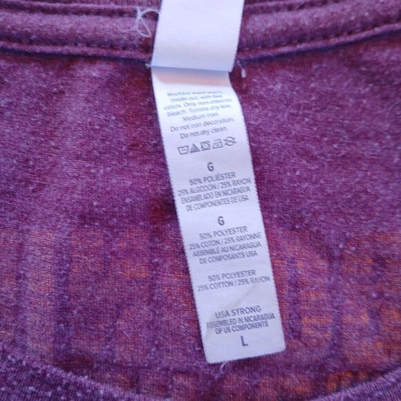 Bonnie And The Clydes Band T Shirt Size L Band Graphic Tee Marroon - Picture 4 of 8